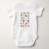 Tier ABC Baby Bodysuit Strampler (Rückseite)