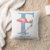 Tier ABC F ist für Flamingo-Kissen bestimmt Kissen (Decke)