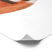 Tier ABC F ist für Fuchsdruck geeignet Poster (Ecke)