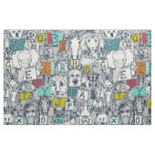 Tier-ABC-Indigo multi Stoff (Fat Quarter (45,7 x 55,9 cm))