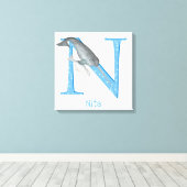 Tier ABC N ist für narkalen Leinwand-Druck Leinwanddruck (Insitu (Holzboden))