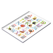 Tier-ABC-Notebook (blaue Version) Notizblock (Linke Seite)