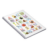Tier-ABC-Notizbuch (blaue Version) Notizblock (Rechte Seite)