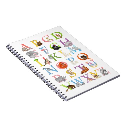 Tier-ABC-Notizbuch Notizblock (Rechte Seite)