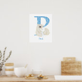 Tier ABC P ist für den Ausdruck "Eisbären" bestimm Poster (Küche)