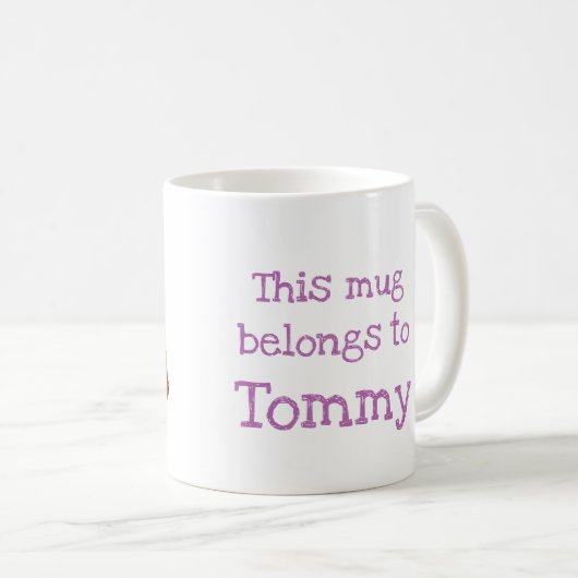 Tier ABC T ist für die Tasse von Tigern geeignet (VorderseiteRechts)