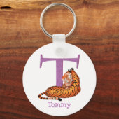 Tier ABC T ist für Tigerring Schlüsselanhänger (Vorderseite)