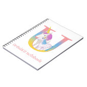 Tier ABC U ist für Einhorn-Notebook geeignet Notizblock (Linke Seite)