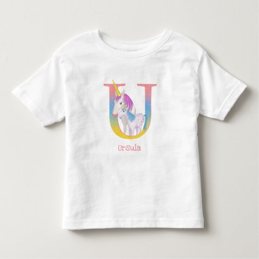 Tier ABC U ist für Einhorn-T - Shirt bestimmt (Vorderseite)