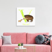 Tier ABC V ist für den Druck von Leinwand aus Visa (Insitu (Wohnzimmer))