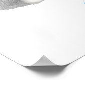 Tier ABC W ist für Wolfdruck geeignet Poster (Ecke)