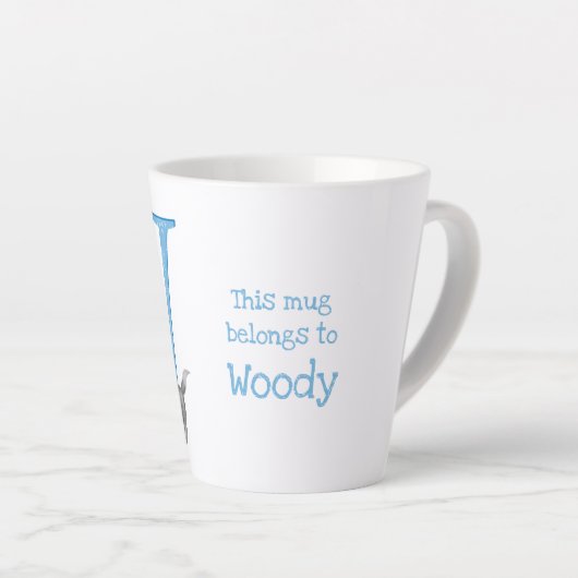 Tier ABC W ist für wolflatte Tasse geeignet (Rechte Ecke)