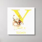 Tier ABC Y ist für Yak-Leinwand geeignet Leinwanddruck (Vorderseite)