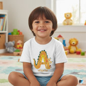 Tier Alphabet A für Alligator Baby T-shirt