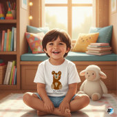 Tier Alphabet B für Bären Baby T-shirt