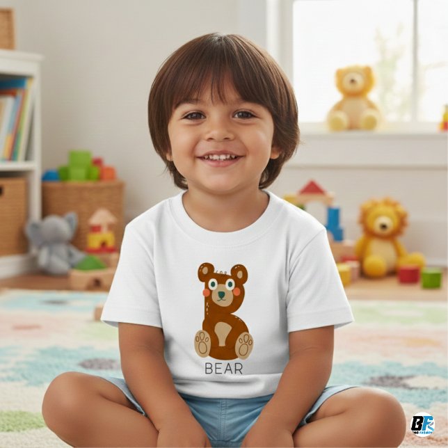 Tier Alphabet B für Bären Baby T-shirt (Von Creator hochgeladen)