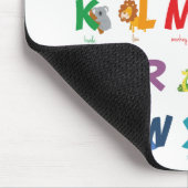 Tier-Alphabet-Buchstaben Mousepad (Ecke)