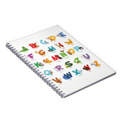 Tier-Alphabet-Buchstaben Notizblock (Rechte Seite)
