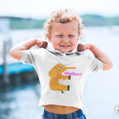 Tier Alphabet E für Elefanten Baby T-shirt