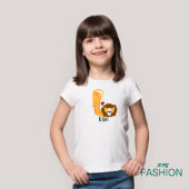 Tier Alphabet L für Löwe Baby T-shirt