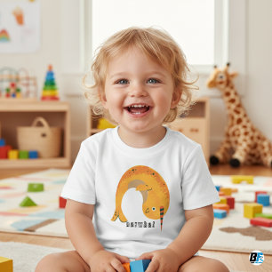 Tier Alphabet n für Narwhal Baby T-shirt