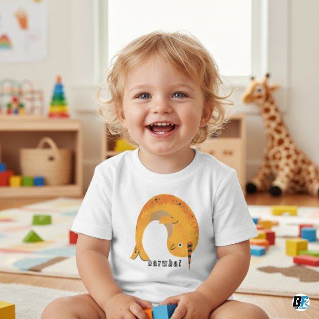 Tier Alphabet n für Narwhal Baby T-shirt (Von Creator hochgeladen)