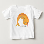 Tier Alphabet n für Narwhal Baby T-shirt (Vorderseite)