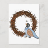 Tier Alphabet Quail Postkarte (Vorderseite)