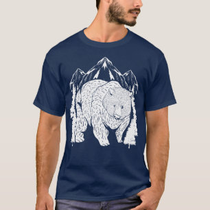 Tier Berg Wildtier Bär T-Shirt