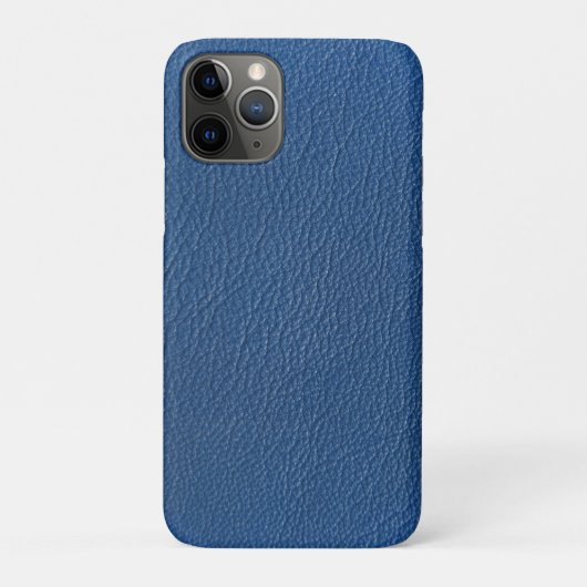 Tier Blau Leder Druck Case-Mate iPhone Hülle (Rückseite)