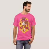 Tier Boxer Lover Dog Besitzer Hippie Sunflores T-Shirt (Vorne ganz)