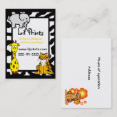 Tier-Butike-Geschäfts-Karten-Umbau Visitenkarte (Vorne/Hinten)