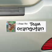 Tier-Cheerleader: Team-Orang-Utan Autoaufkleber (Auf Auto)
