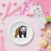 Tier - Cooler GRIZZLY Bär - Wildtiere - Party Pappteller (Party)
