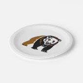 Tier - Cooler GRIZZLY Bär - Wildtiere - Party Pappteller (Schrägansicht)