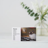 Tier - das Kaninchen - Rückseite Visitenkarte (Stehend Vorderseite)