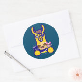 Tier, das Lieben Hund Runder Aufkleber (Umschlag)