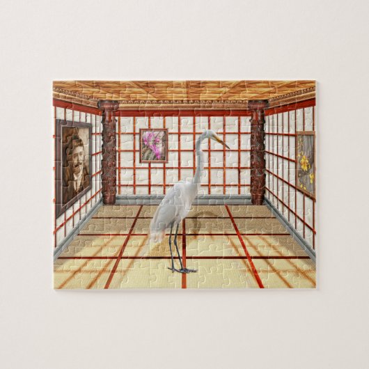 Tier - Der Silberreiher Puzzle (Horizontal)