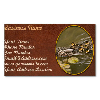 Tier - Ducks - Swim like a duck Magnetische Visitenkarte