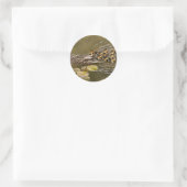 Tier - Ducks - Swim like a duck Runder Aufkleber (Tasche)