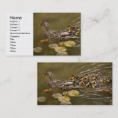 Tier - Ducks - Swim like a duck Visitenkarte (Vorne/Hinten)