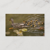 Tier - Ducks - Swim like a duck Visitenkarte (Rückseite)