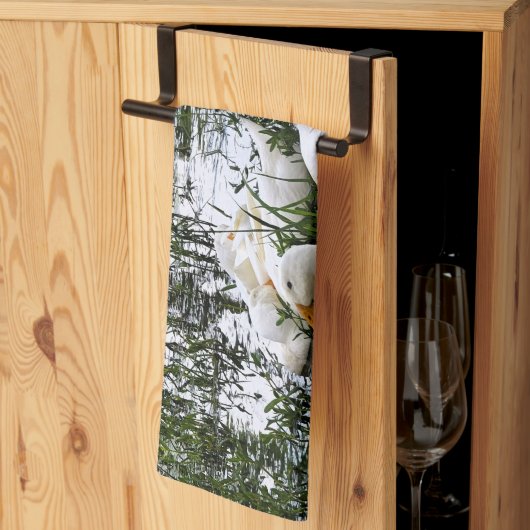 Tier Ententeich Geschirrtuch (Drittel gefaltet)