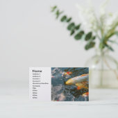 Tier - Fisch - Bestes Glück Visitenkarte (Stehend Vorderseite)