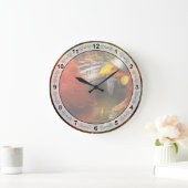 Tier - Fisch - Der wandernde Samurai Große Wanduhr (Zuhause)