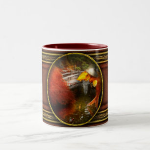 Tier - Fisch - Der wandernde Samurai Zweifarbige Tasse