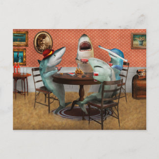 Tier - Fisch - Kartenhaie Postkarte