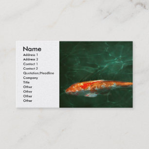 Tier - Fisch - Koi - Eine weitere Fischgeschichte Visitenkarte