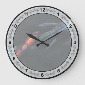 Tier - Fisch - Schönheit und Gnade Große Wanduhr