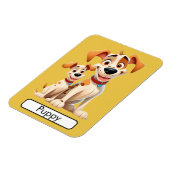 Tier Flashcard Dog/Welpe, Kinder, Lernen Magnet (Linke Seite)